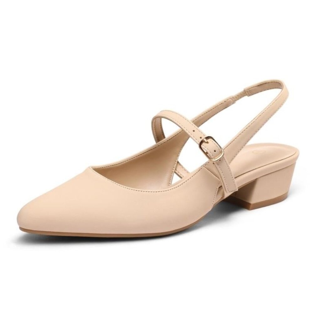 Penny Sue Women's Slingback Sandals Nude 8M